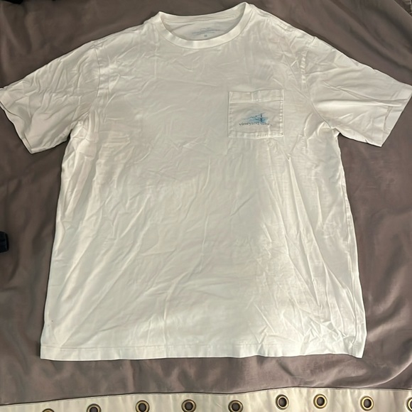 Vineyard Vines Fishing White T-Shirt - Picture 1 of 3